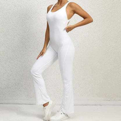 Athena Sculpt Flared Jumpsuit